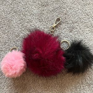 Pom Pom keychains bundle (3)